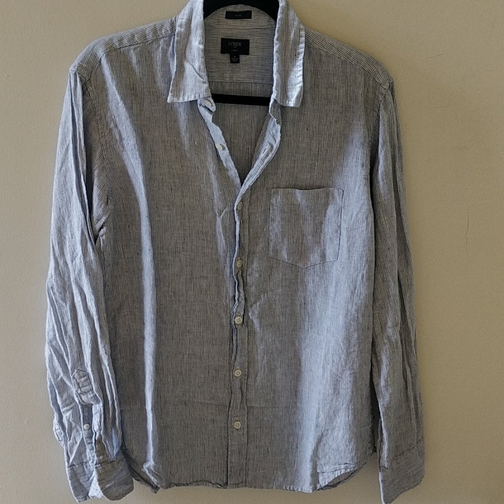 J Crew Factory Linen button down